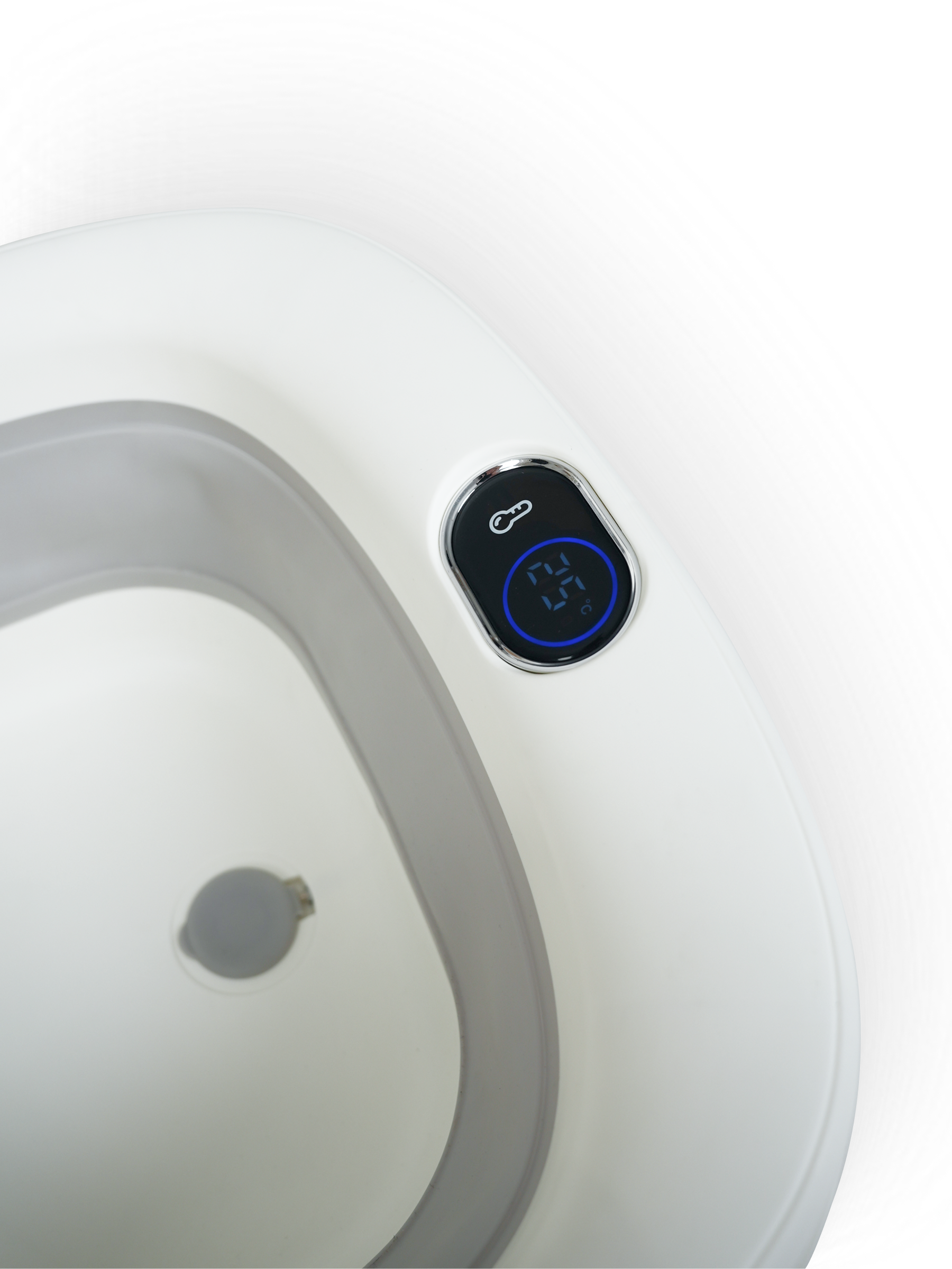 Ванночка для купания новорожденных складная с термометром