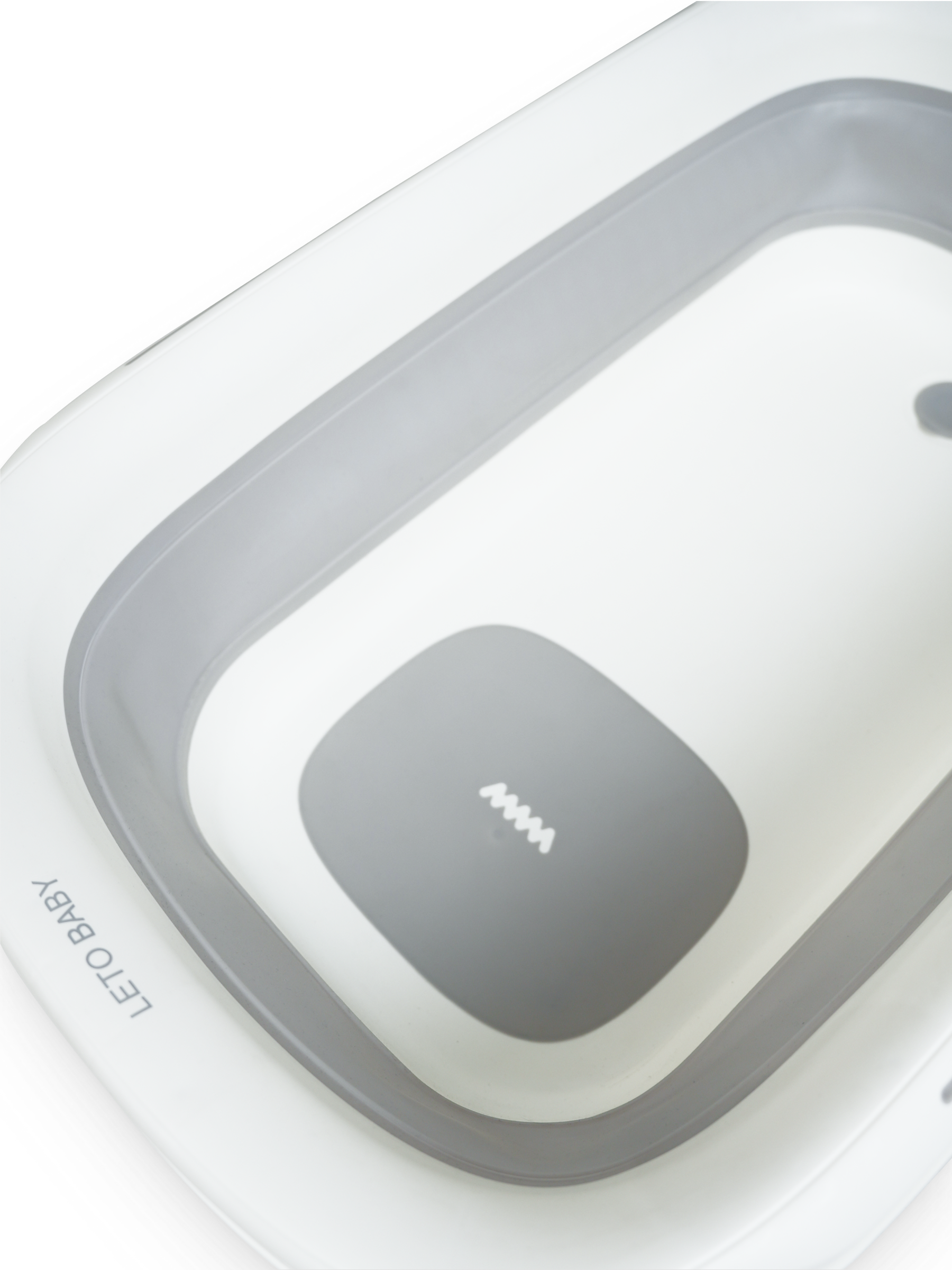 Ванночка для купания новорожденных складная с термометром