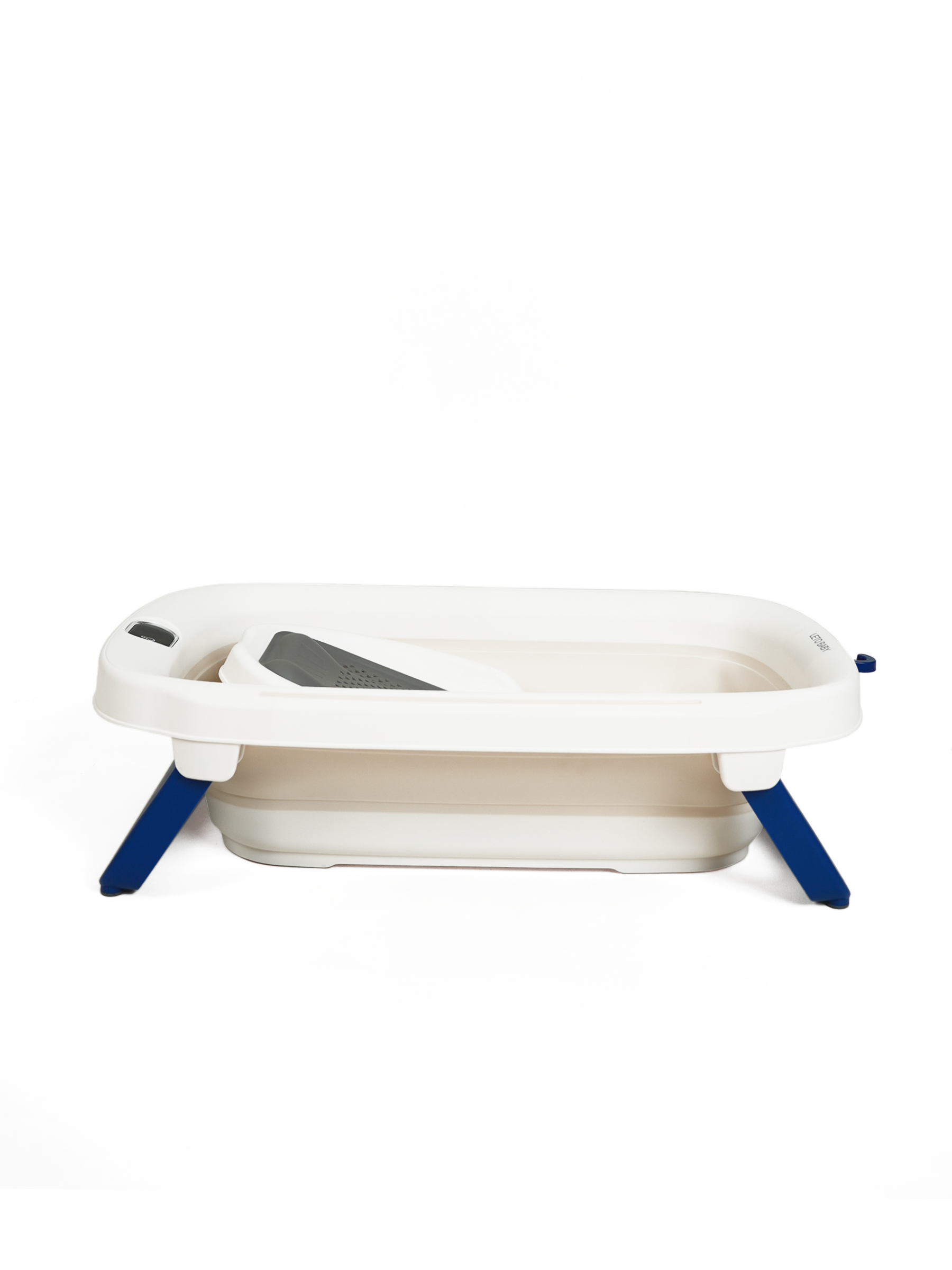 Ванночка для купания новорожденного складная с термометром