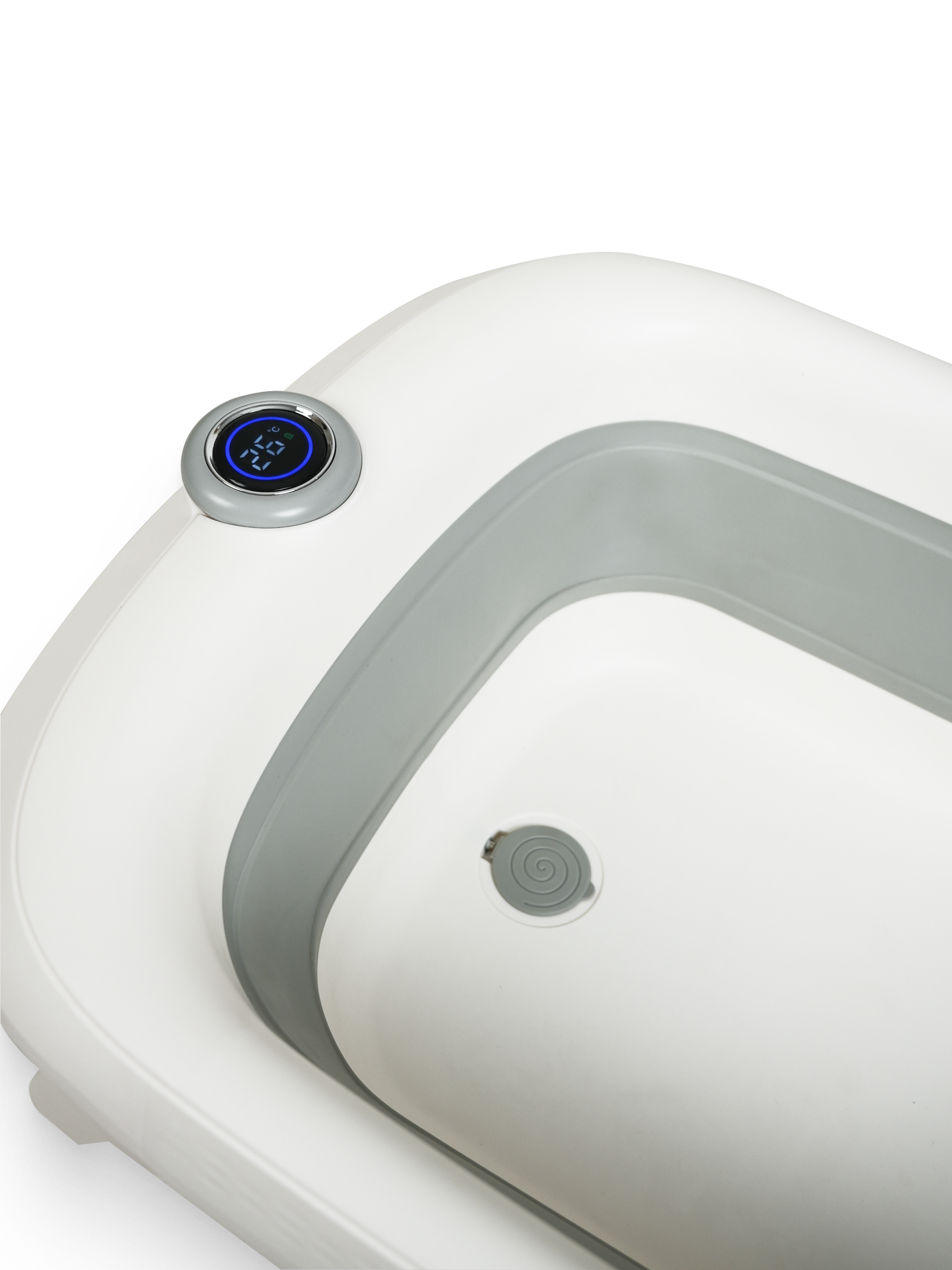 Ванночка для купания новорожденных складная с термометром